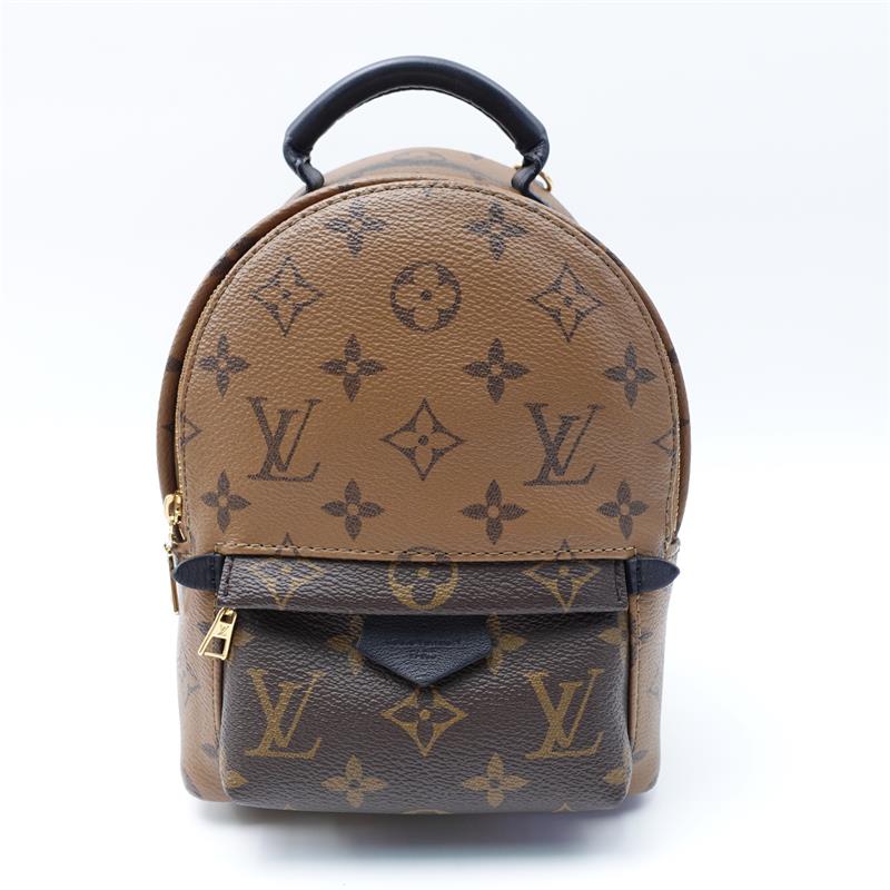 Pre-owned Louis Vuitton Palm Spring Mini Reverse Coated Canvas Backpack