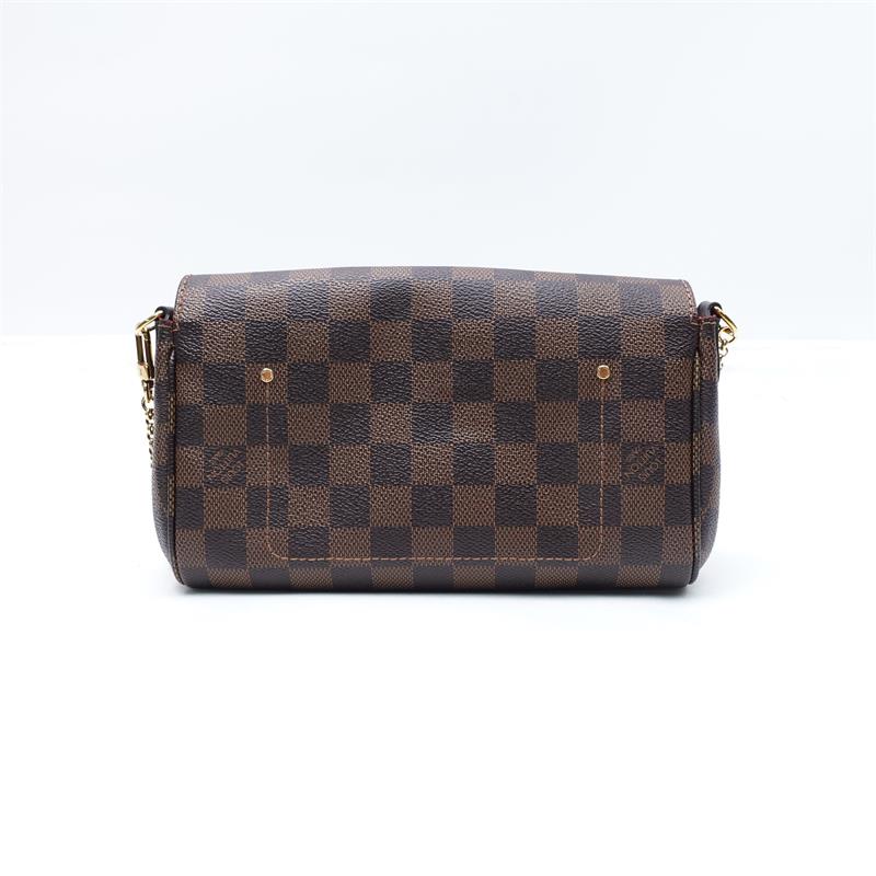 Pre-owned Louis Vuitton Favorite Damier Eben Coated Canvas Shoulder Bag