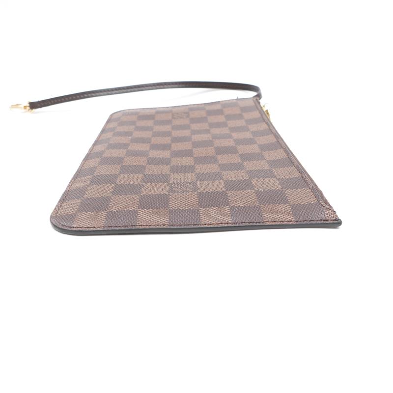 Pre-owned Louis Vuitton Damier Ebene Canvas Neverfull Pouch