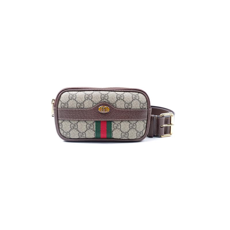 Pre-owned Gucci Ophidia Beige Coated Canvas Belt Bag