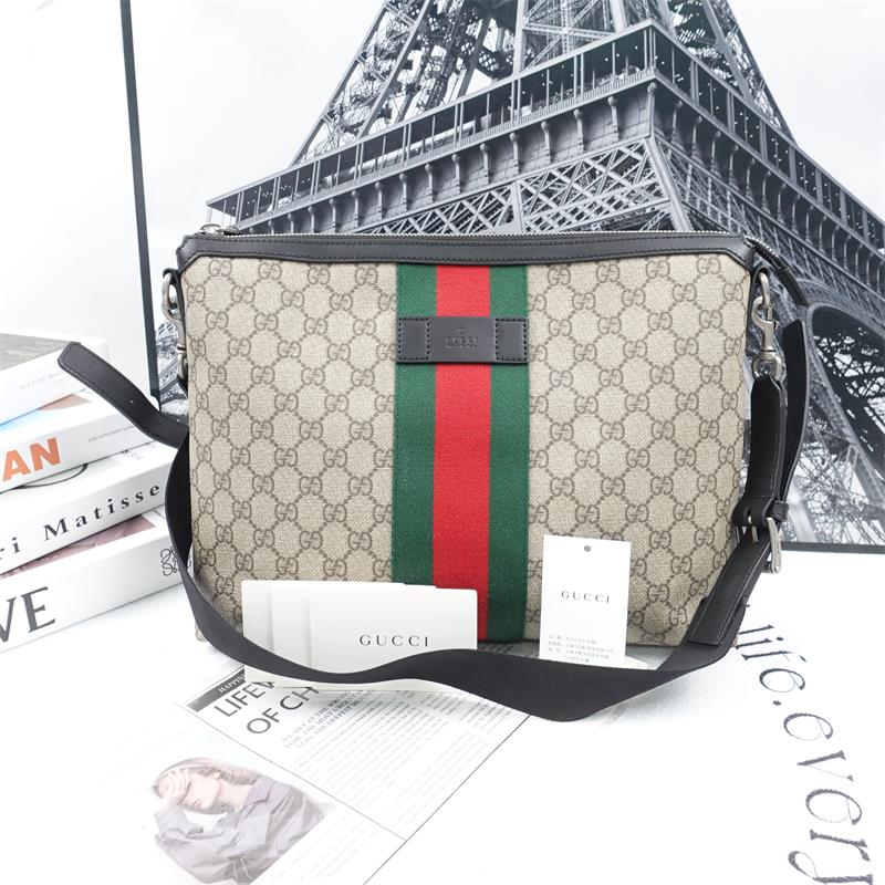 Pre-owned Gucci Ophidia Coated Canvas Shoulder Bag