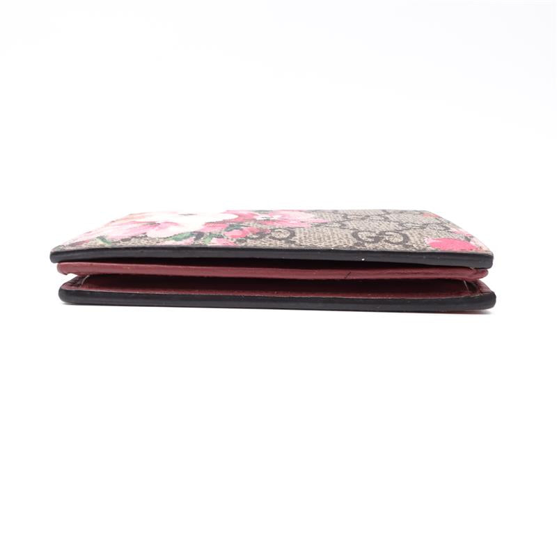 Gucci Bloom Flower Coated Canvas Short Wallet-TS