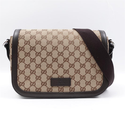 Pre-owned Gucci Brown Canvas Shoulder Bag