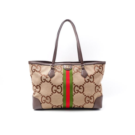 Pre-owned Gucci Ophidia Jumbo Print Canvas Tote