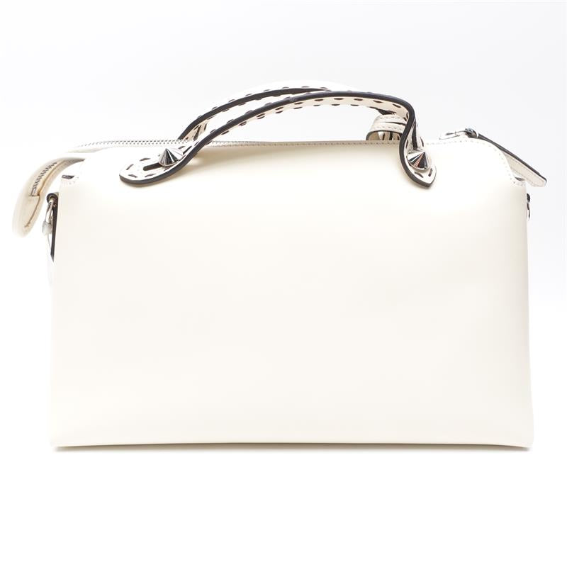 Pre-owned Fendi By The Way Cream Calfskin Shoulder Bag