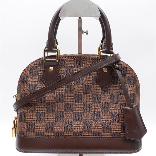 【DEAL】Pre-owned Louis Vuitton Alma BB Damier Ebene Coated Canvas Shoulder Bag