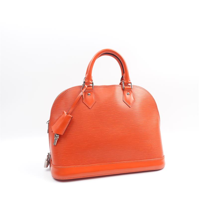 【Deal】Pre-owned Louis Vuitton Alma Orange Epi Calfskin Handle Bag-HZ