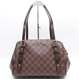【DEAL】Pre-owned Louis Vuitton Rivington Brown Coated Canvas Shoulder Bag