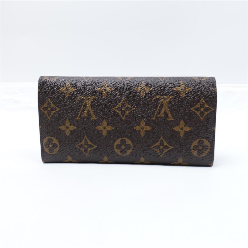 Pre-owned Louis Vuitton Sarah Brown Monogram Coated Canvas Long Wallet