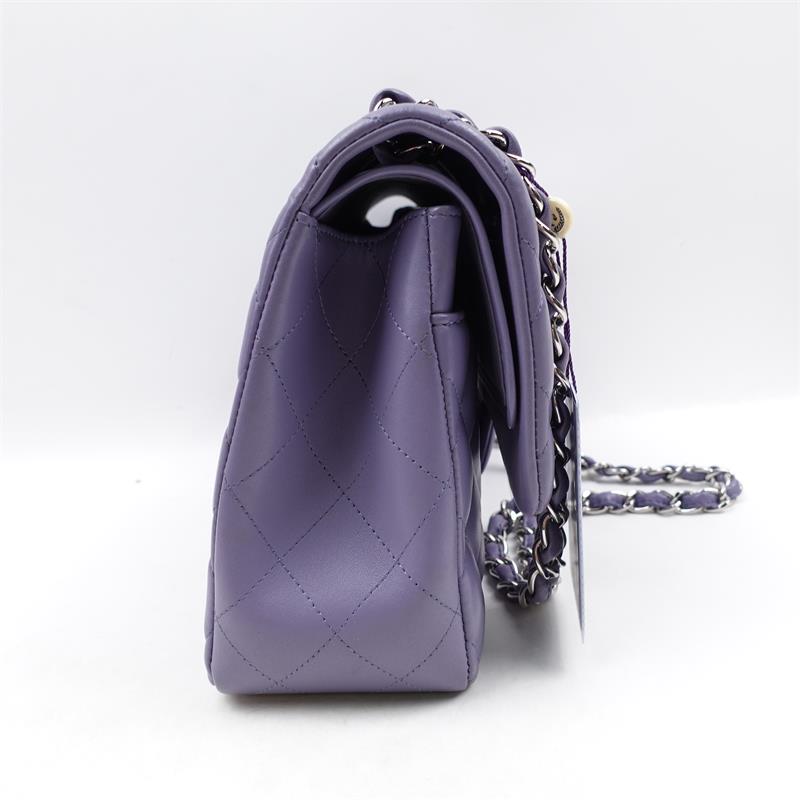 Pre-owned Chanel Jumbo Lavender Purple Lambskin Shoulder Bag - HZ