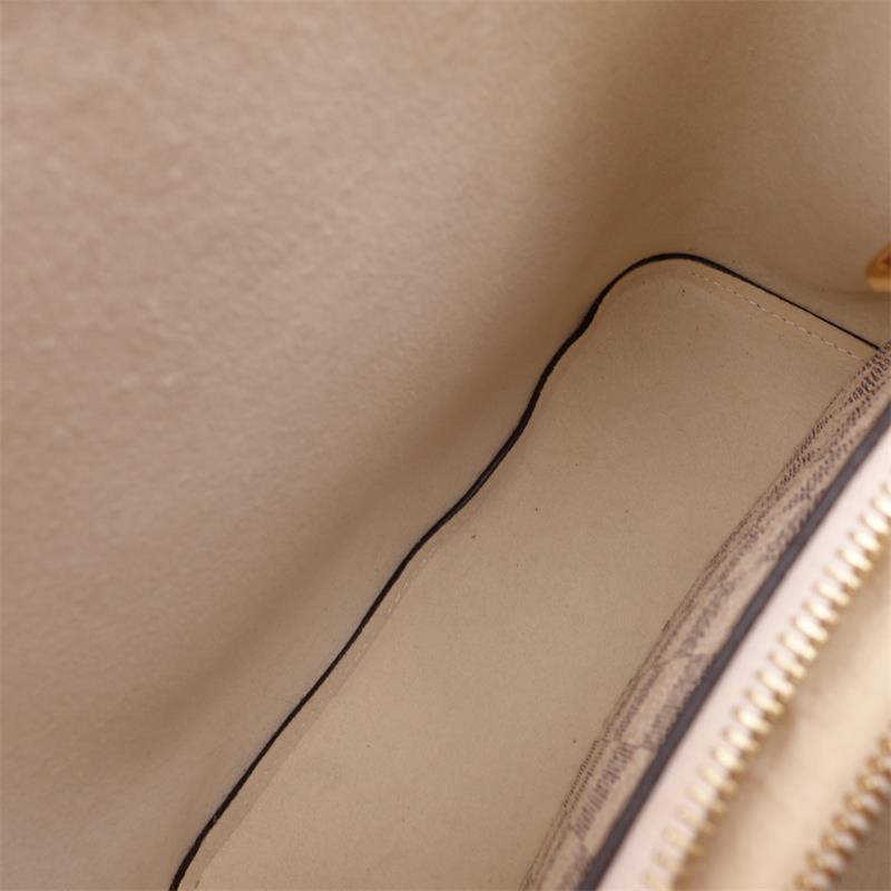 Pre-owned Louis Vuitton Noe White Coated Canvas Shoulder Bag-HZ