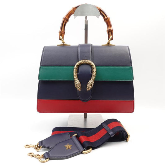 【20%OFF】Pre-owned Gucci Blue Dionysus Calfskin Shoulder Bag-HZ