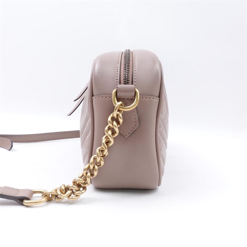 Gucci GG Marmont Milk Tea Color Shoulder Bag