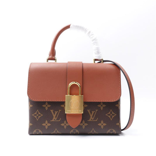 Pre-owned Louis Vuitton Locky Brown Coated Canvas Shoulder Bag-HZ