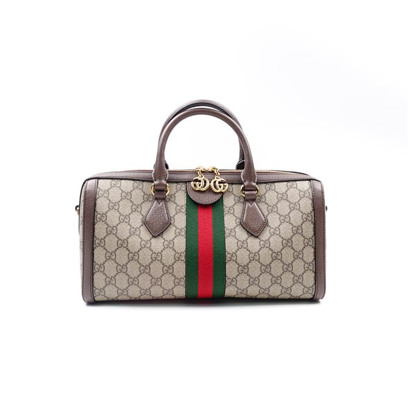 Pre-owned Gucci Ophidia Coated Canvas Shoulder Bag