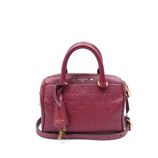 Louis Vuitton Speedy 25 Purple Calfskin Cross Body Crossbody Bag