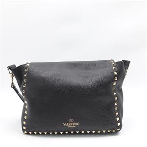 Valentino Rockstud Black Calfskin Shoulder Bag - HZ