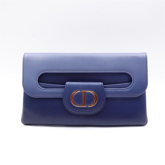 Pre-owned Dior Blue Gradient Calfskin Crossbody Bag-HZ
