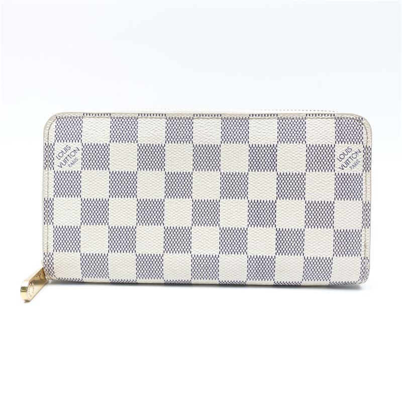 Pre-owned Louis Vuitton Damier Azur Coated Canvas Wallet