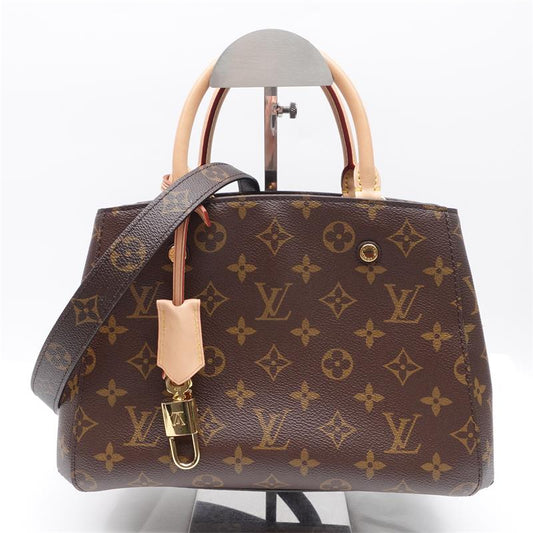 Pre-owned Louis Vuitton Montaigne BB Monogram Coated Canvas Shoulder Bag