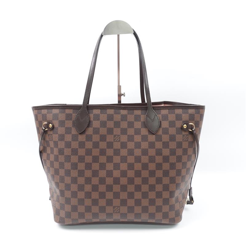 Pre-owned Louis Vuitton Neverfull Damier Eben Coated Canvas Tote