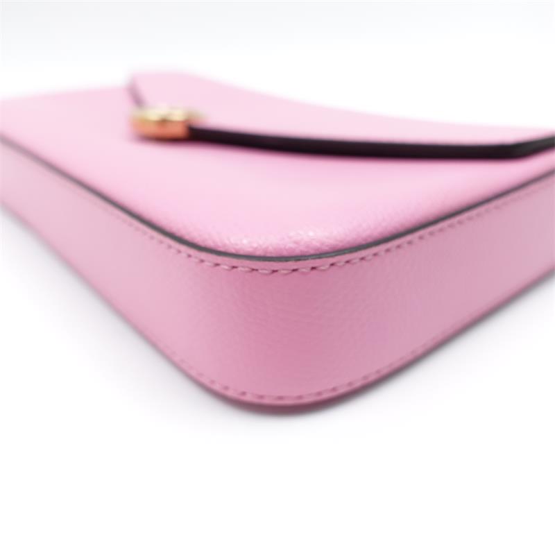 Pre-owned Fendi KAN I Pink Calfskin Crossbody