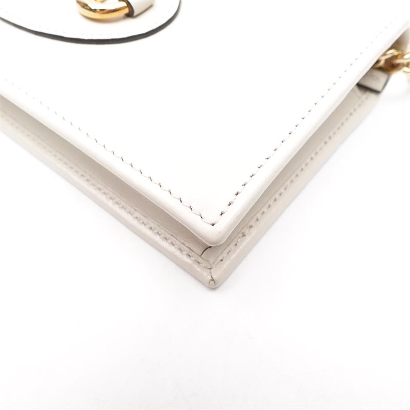 Pre-owned Gucci 1955 woc White Calfskin Shoulder Bag