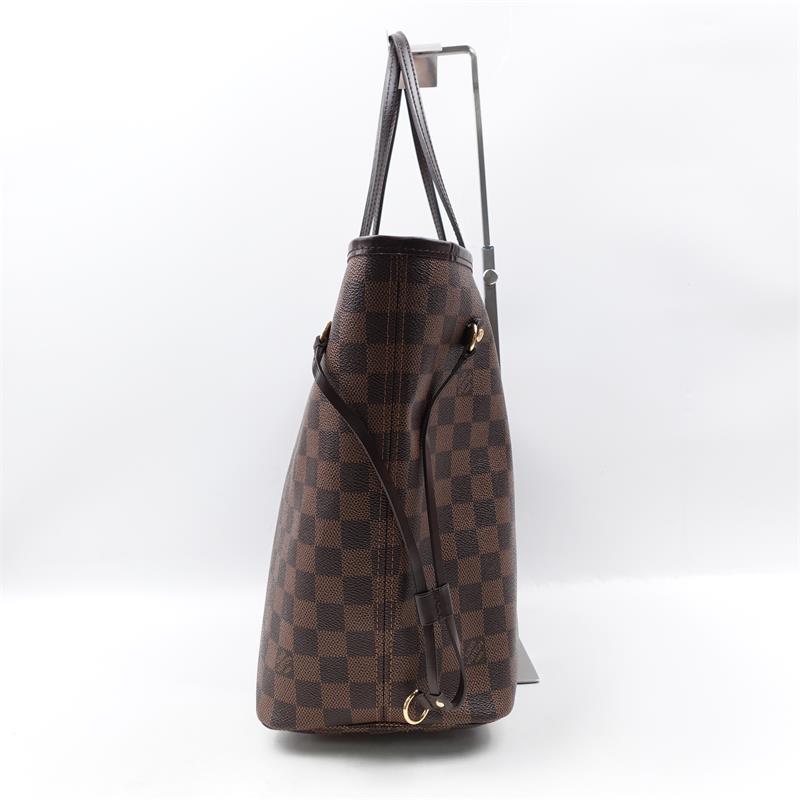 Pre-owed Louis Vuitton Neverfull Damier Ebene MM Coated Canvas Shoulder Bag-TS