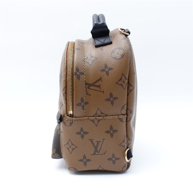 Pre-owned Louis Vuitton Palm Spring Mini Reverse Coated Canvas Backpack