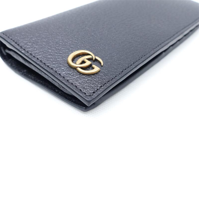 Pre-owned Gucci  Black Calfskin Wallet