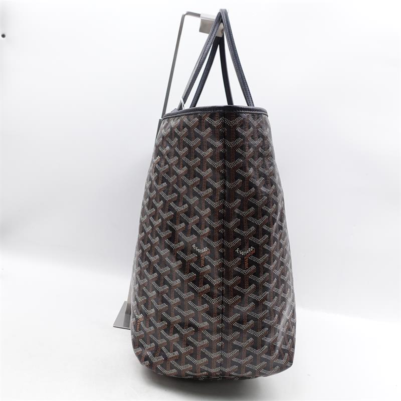 Pre-owned Goyard Saint-Louis GM Black Coated Canvas Shoulder Bag