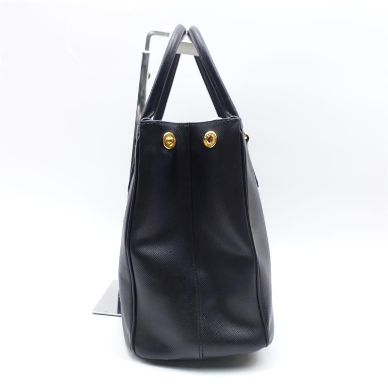Pre-owned Prada Galleria Black Saffiano Shoulder Bag - TS