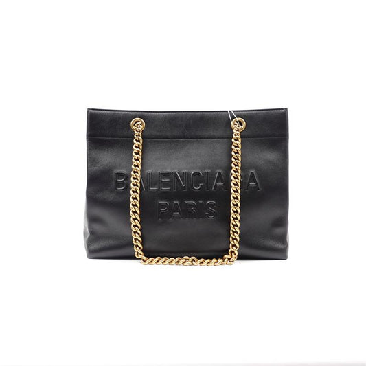 Pre-owned Balenciaga Duty FreeBlack Calfskin Tote Bag