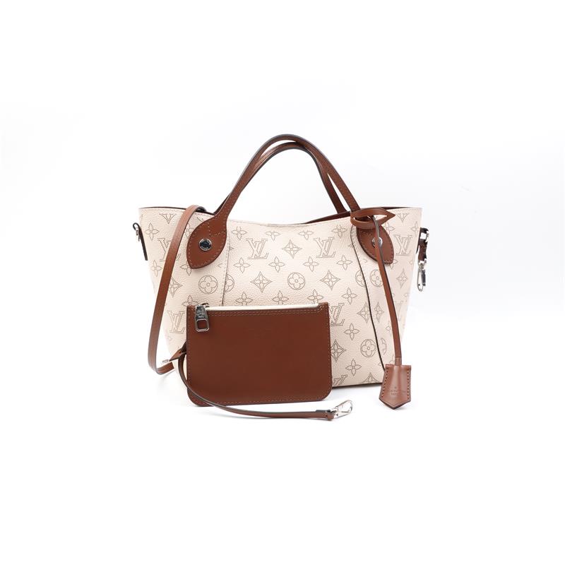 Pre-owned Louis Vuitton Hina Beige Calfskin Shoulder Bag-HZ