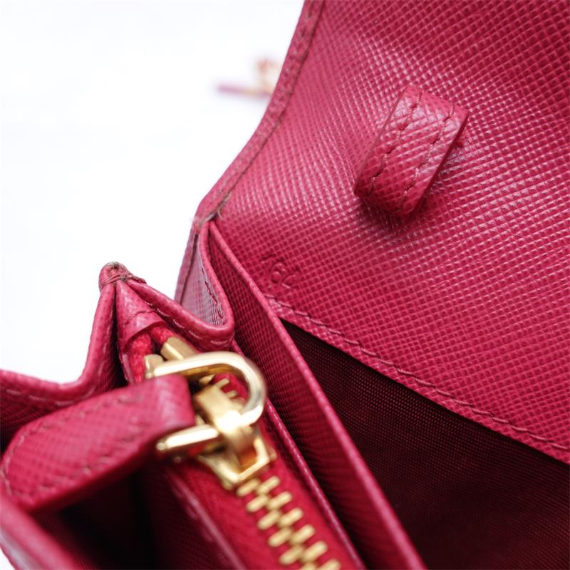 Pre-owned Prada Pink Calfskin Shoulder Bag