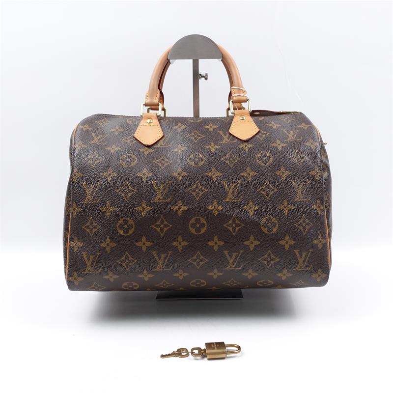 Pre-owned Louis Vuitton Speedy 30 Monogram Coated Canvas Handle Bag