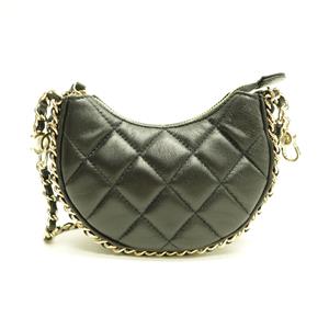 Chanel Black Lambskin Cross Body Bag