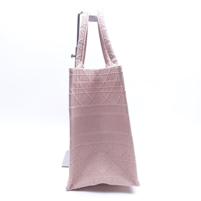 Pre-owned Dior Pink Booktote Canvas Tote