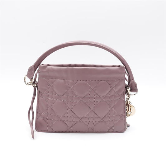 Pre-owned Dior Purple Lambskin Shoulder Bag-HZ