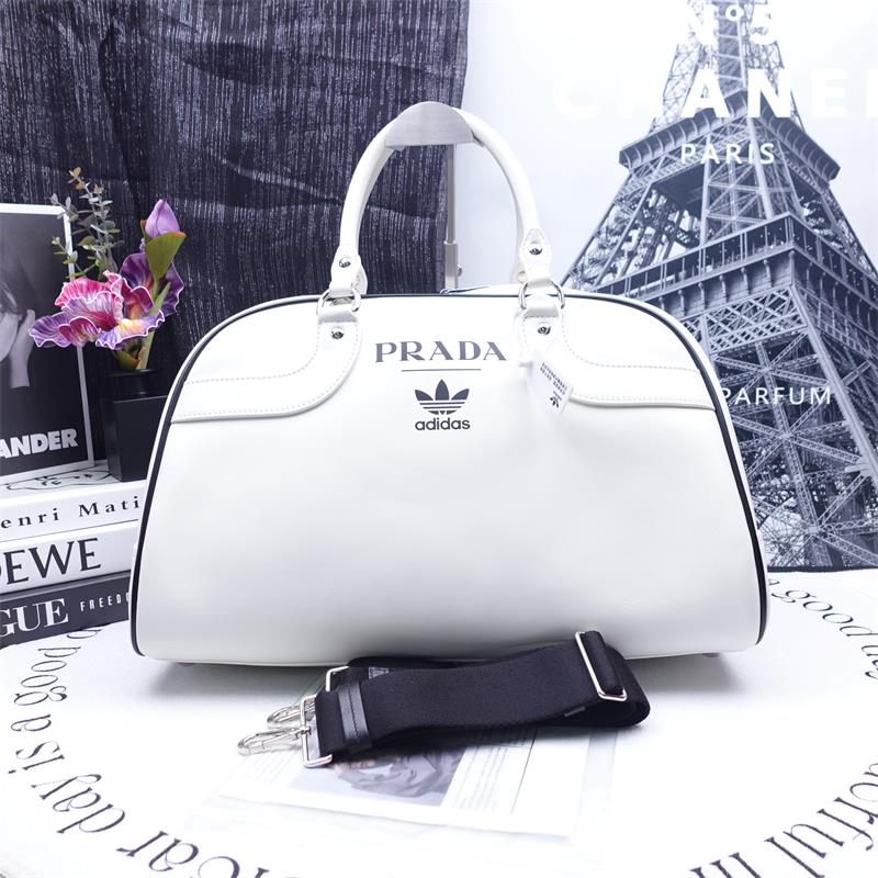 Pre-owned Prada White Calfskin Handle Bag