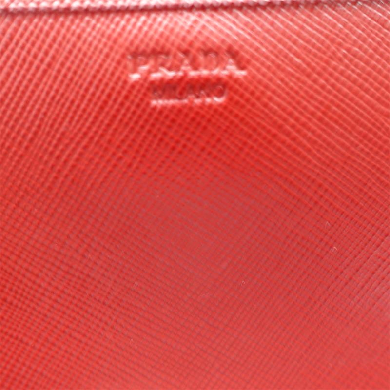 Pre-owned Prada Red Calfskin Wallet