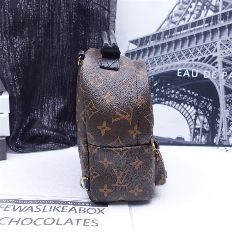 Pre-owned Louis Vuitton Palm Spring Mini Monogram Coated Canvas Backpack