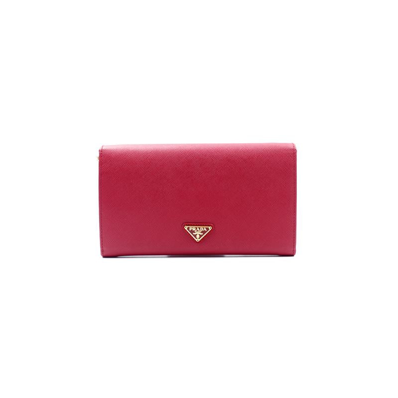 Pre-owned Prada Red Calfskin Shoulder Bag