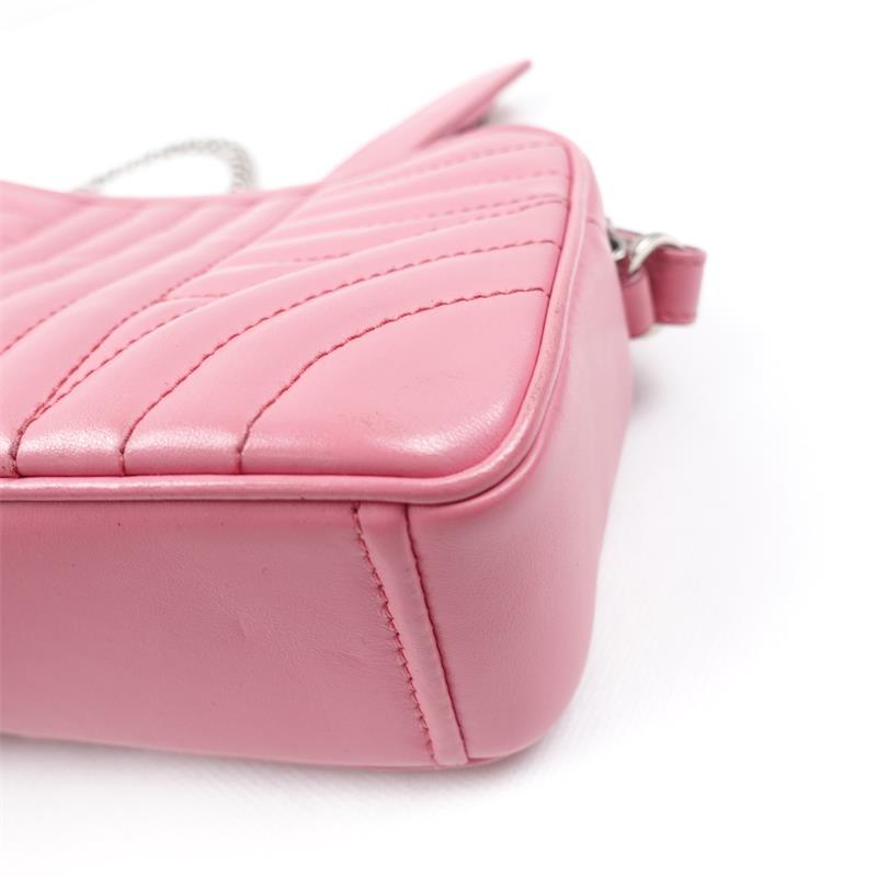 Pre-owed Prada Pink Calfskin Shoulder Bag