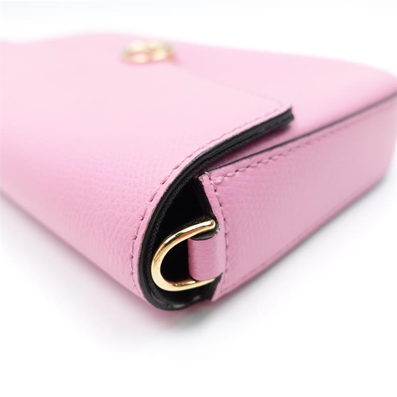 Pre-owned Fendi KAN I Pink Calfskin Crossbody