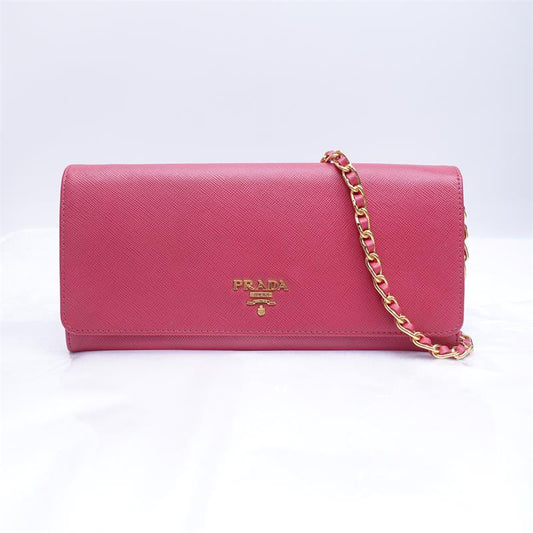 Pre-owned Prada Pink Calfskin Shoulder Bag