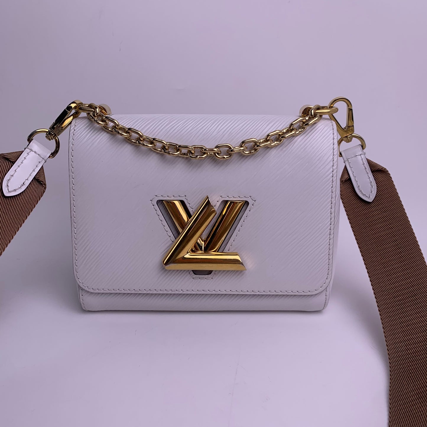 Pre-owned Louis Vuitton EPI Shoulder Bags Twist White Shoulder Bag-HZTT