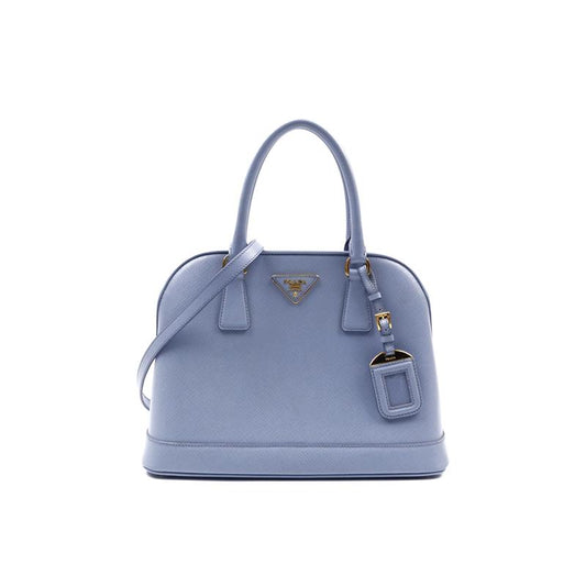 Pre-owned Prada Matinée Baby Blue Calfskin Shoulder Bag