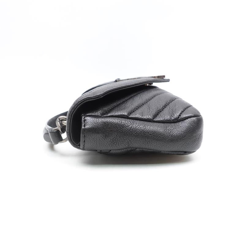 Pre-owned Saint Laurent Mini Black Calfskin Shoulder Bag