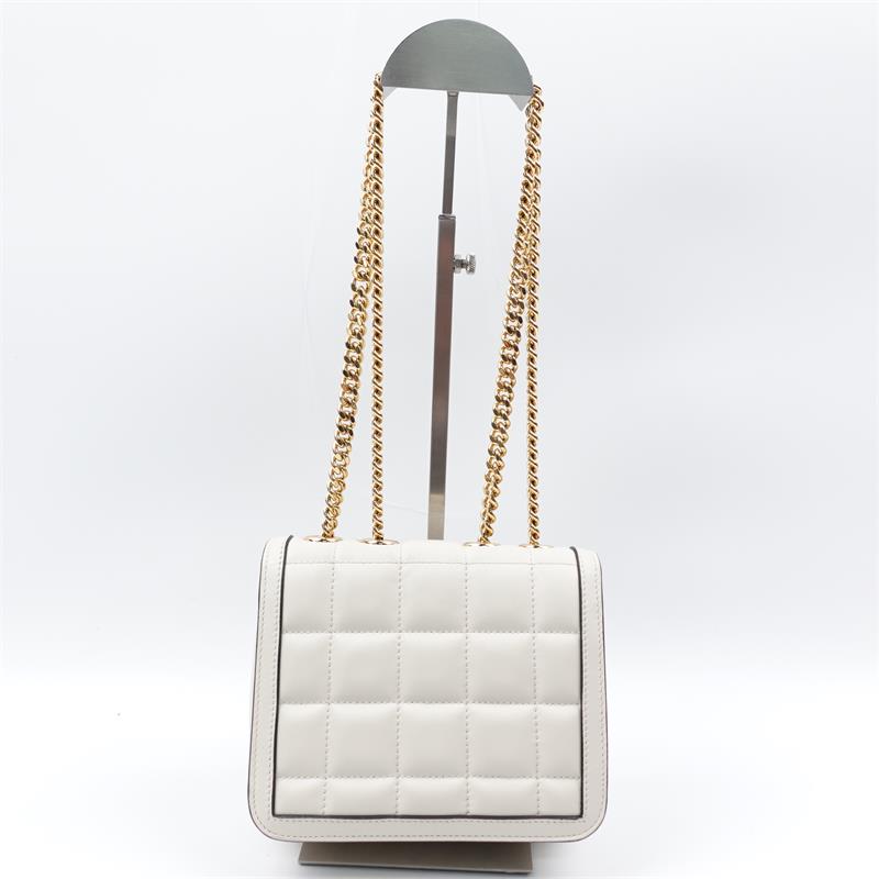 Pre-owned Gucci DECO MINI Cream Calfskin Shoulder Bag - HZ